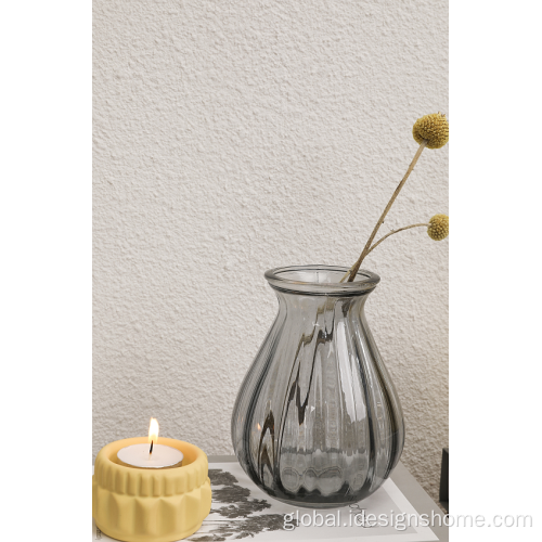 Small Votive Candle Holder for Table Yellow Sand Ceramic Tea Light Holders Manufactory